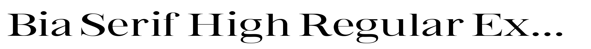 Bia Serif High Regular Expanded image